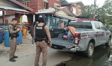 ตำรวจตามรวบตัวทันควันลูกทรพีขอเงินแม่ไม่ได้ถือมีดไล่ทำร้าย