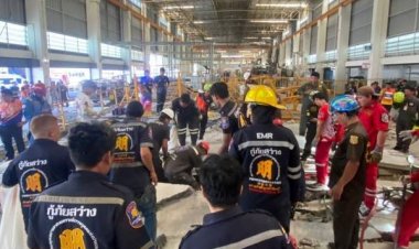 สุดสลด!แผ่นปูนอาคารชั้นลอยโรงงานปราจีนบุรีถล่มดับ 5 ศพ บาดเจ็บเพียบ