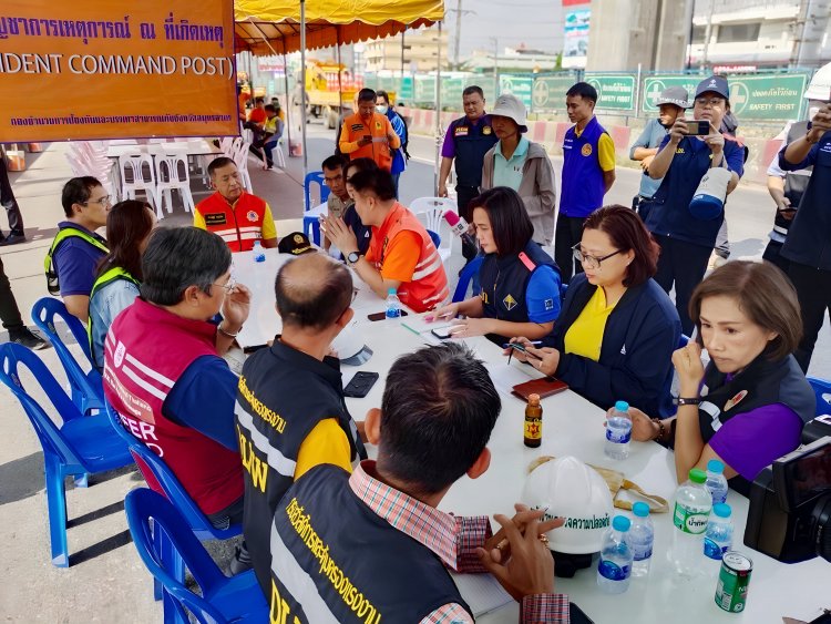 คปภ.เร่งช่วยเหลือด้านประกันกรณีเครนก่อสร้างทางยกระดับบางขุนเทียน-บ้านแพ้วถล่ม