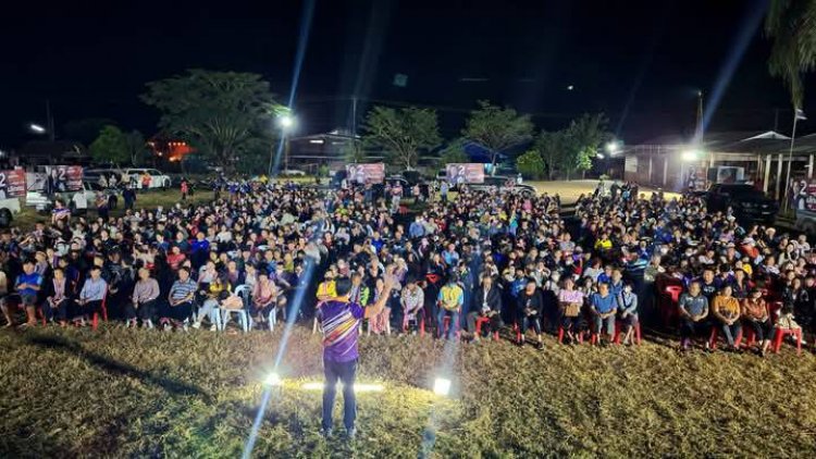 “รองเอ็ด”ลงพื้นที่เปิดเวทีปราศรัยใหญ่อ้อนคนแม่ปะ-มหาวัน เทคะแนนเลือกนายกอบจ.แม่สอด
