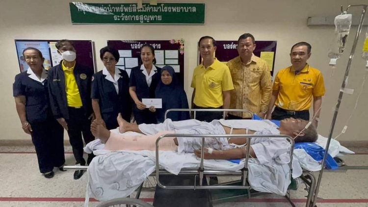 ผู้ว่าฯนราธิวาสนำคณะรุดเยี่ยมจนท.เหยื่อบึ้มสุไหงปาดี