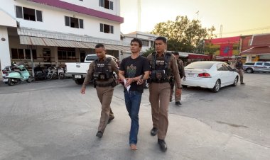 ตำรวจขอนแก่นรวบหนุ่มทาสยาบ้าคลั่งใช้มีดปาดคอแม่บ้านบาดเจ็บ