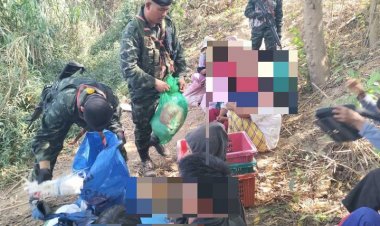 ทะลักไม่หยุด!ทหารราชมนูสกัดจับกุมอีก 14 แรงงานเมียนมาหนีเข้าไทย