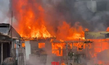 หนีตายอลหม่าน!ไฟไหม้ชุมชนย่านบางพลี หญิงป่วยจิตเวชหนีไม่ทันถูกไฟคลอกดับสลด