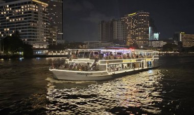 ล่องเรือดินเนอร์ชมวิวพระอาทิตย์ตกดินสองฝั่งแม่น้ำเจ้าพระยาที่เมอริเดียน ครูซ 2