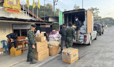 ทหารสนธิตำรวจ-ฝ่ายปกครองตรวจยึดอุปกรณ์สื่อสารส่งประเทศเพื่อนบ้าน