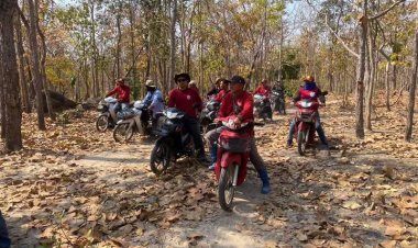 นายอำเภอบ้านตากส่งชุด "พรานไฟ" ไล่ล่า สกัด หาจุดเพลิงไหม้ พร้อมดับไฟปา "ทำทันที"