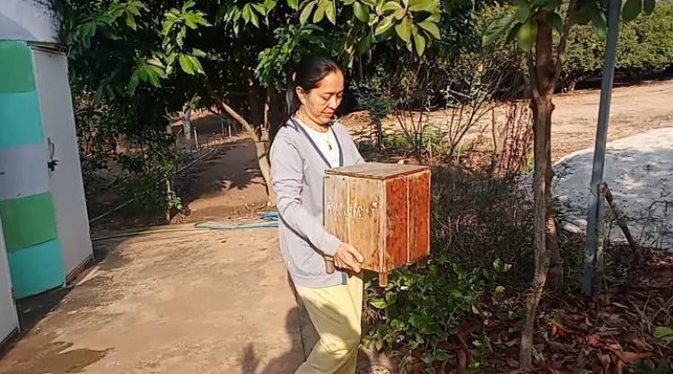 คนร้ายอุ้มตู้รับบริจาคทุบเอาเงินเกลี้ยงทิ้กล่องตู้ไว้ดูต่างหน้า