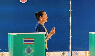 "สุขสมรวย วันทนียกุล" สส.คนดังอำนาจเจริญหย่อนบัตร หลังเปิดหีบ เลือกตั้ง อบจ.