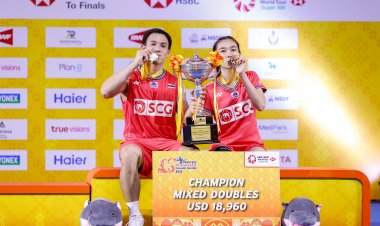 "บาส-เฟม" ฮึดตอนปลายชนะ "อินโด" คว้าแชมป์รายการที่ 4