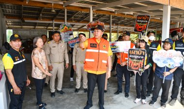 ผู้ว่าฯชลบุรีลุกำชับทุกอำเภอเข้มงดเผาทุกประเภทแก้ปัญหาฝุ่น PM 2.5 ฝ่าฝืนลงโทษแรง