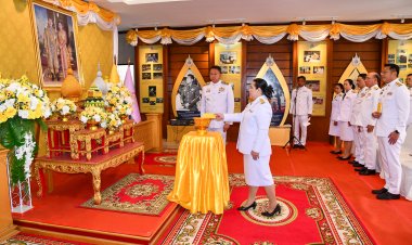 จังหวัดชลบุรีจัดพิธีรับมอบปฏิทินหลวงพุทธศักราช 2568