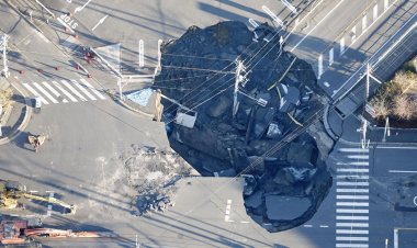 ผ่านพ้น 9 วันแล้วยังหาไม่พบร่าง คนขับรถตกหลุมยุบที่ญี่ปุ่น