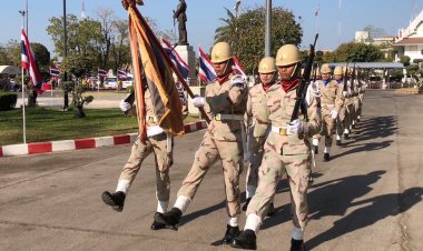 อส. ชัยภูมิสวนสนามเชิดชูเกียรติ วันกองอาสารักษาดินแดน อย่างยิ่งใหญ่