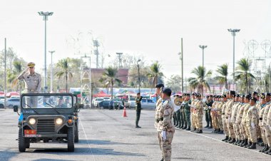 ชลบุรีจัดพิธีสวนสนามและกระทำสัตย์ปฎิญาณอย่างยิ่งใหญ่ครบรอบ 71ปี