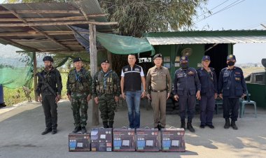 ทหารฉก.ราชมนูสนธิกำลังตรวจยึด โซล่าเชลล์ เตรียมลักลอบข้ามแดนไปเมียนมา