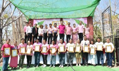 14 คู่รักควงคู่จดทะเบียนสมรส ณ วัดภูจำปา อำนาจเจริญ