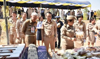 องคมนตรีลงพื้นที่ติดตามและขับเคลื่อนโครงการฯพระราชดําริที่อำนาจเจริญ