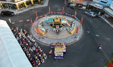 เทศบาลเมืองศรีสะเกษ ประกอบพิธีบวงสรวงพระนางศรีสระเกศ ประจำปี 2568