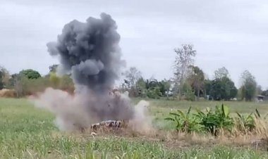 ระทึก!พบลูกระเบิดถูกทิ้งในไร่มันก่อนแจ้งอีโอดีทำลายทิ้ง