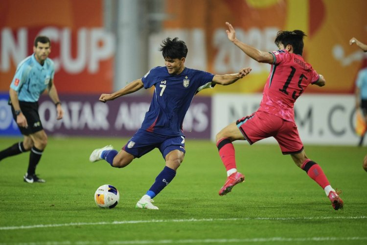 ทีมชาติไทย U20 พ่าย เกาหลีใต้ 1-4 เกมที่สองศึกชิงแชมป์เอเชีย