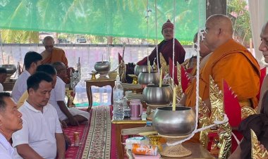 ชาววังหินพร้อมใจร่วมพิธีพุทธาภิเษกสมโภชน์ พระพุทธเฉลิมกาญจนา คับคั่ง