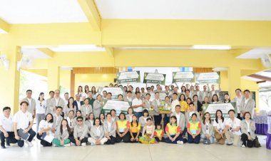 นักศึกษาสถาบันพระปกเกล้าหลักสูตร ปรม. รุ่นที่ 24 ร่วมใจจัดกิจกรรมเพื่อสังคม ที่ รร.ระยองปัญญานุกูล