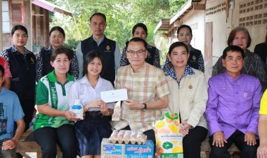 พ่อเมืองอำนาจเจริญนำคณะลงพื้นที่ตรวจเยี่ยมนักเรียนทุนการศึกษาพระราชทานฯ