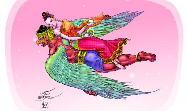 'ทุงสะเทวี'นางสงกรานต์ 2568  ทรงพาหุรัด ทัดดอกทับทิม เสด็จเหนือหลังครุฑ