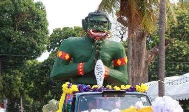 ยิ่งใหญ่อลังการประเพณีแห่ยักษ์คุหนึ่งเดียวในโลก ที่อำเภอชานุมาน