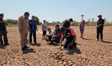 ภัยแล้งคุกคามบุรีรัมย์หนัก สระน้ำดิบผลิตประปาแห้งดินแตกระแหง