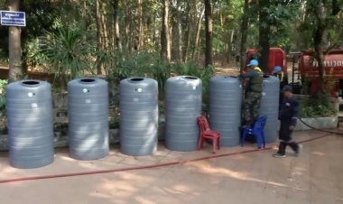 ขอนแก่นเผชิญภัยแล้ง มทบ.23 ขนน้ำกู้วิกฤติพระ-ชาวบ้านเดือดร้อน