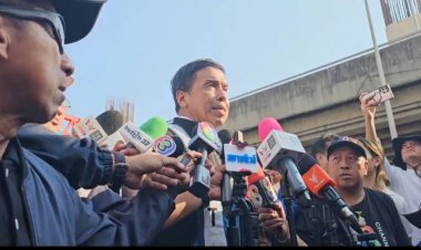 "ชัชชาติ" ลงพื้นที่สะพานถล่ม ย้ำดูแลความปลอดภัยการก่อสร้างจุดที่เหลือ