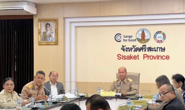 ศรีสะเกษางกรอบแนวทางขับเคลื่อนมาตรการองค์กรด้านความปลอดภัยบนท้องถนน