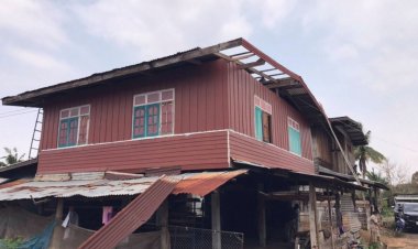 พายุฤดูร้อนถล่ม 5 หมู่บ้านบุรีรัมย์ เสียหายกว่า 30 หลัง-เร่งช่วยเหลือผู้ประสบภัย