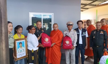 ทำดีด้วยหัวใจ.! อผศ.ร่วมกับ​ วัดอินทรวิหารฯ มอบบ้านให้กับทหารผ่านศึกที่ยากไร้ 2 ราย