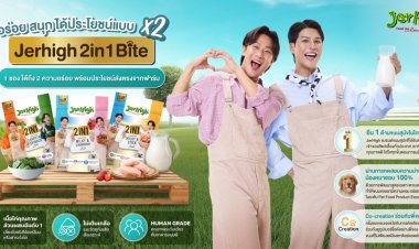 JerHigh x พี่จอง-คัลแลน พัฒนาขนม 'JerHigh 2in1 Bite' มั่นใจทุกคำกัดอร่อย ตอบโจทย์สุขภาพน้องสุนัขของคุณ