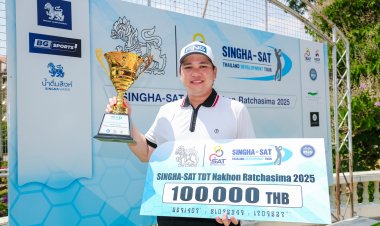 ‘วริศ’ เฉือน 2 สโตรก คว้าแชมป์ศึก สิงห์-เอสเอที ทีดีที ที่พานอรามา