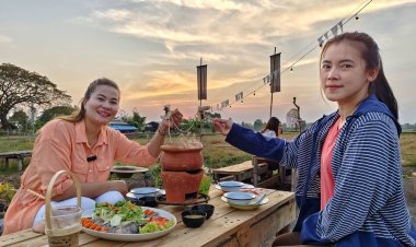 อร่อยสุดชิลล์ เมนูรสเด็ด "ปลาจุ่ม"@ ร้านหลงทุ่งพุ่งกาง  ครบุรีโคราช