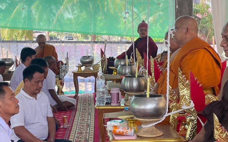 ชาววังหินพร้อมใจร่วมพิธีพุทธาภิเษกสมโภชน์ พระพุทธเฉลิมกาญจนา คับคั่ง