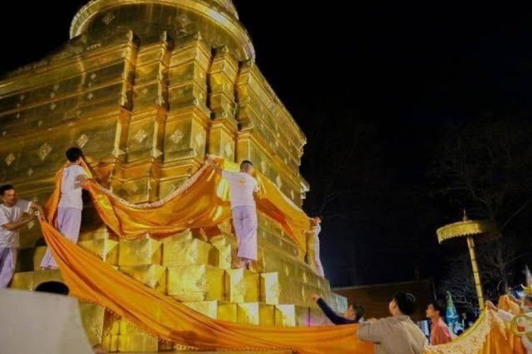 ยิ่งใหญ่“สืบฮีต โตยฮอย น้อมปูจาพระธาตุเจ้าจอมทอง”เมืองเชียงราย