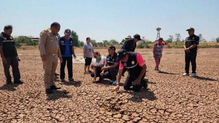 ภัยแล้งคุกคามบุรีรัมย์หนัก สระน้ำดิบผลิตประปาแห้งดินแตกระแหง