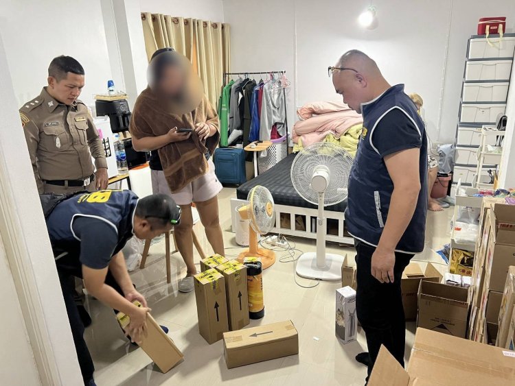 บุกค้น 9 จุดยึดแก๊สไนตรัสออกไซด์ กว่า 40,000 หลอด พร้อมลูกโป่ง