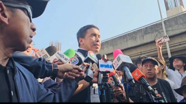 "ชัชชาติ" ลงพื้นที่สะพานถล่ม ย้ำดูแลความปลอดภัยการก่อสร้างจุดที่เหลือ