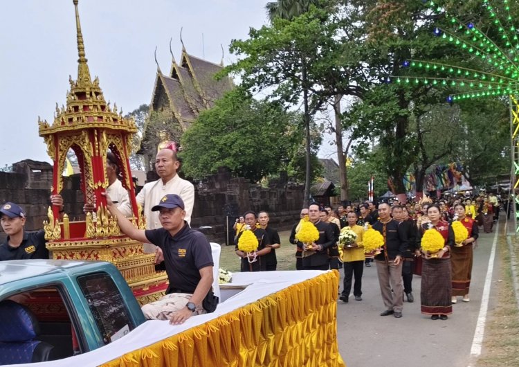อลังการงาน "ย้อนรำลึกปราสาทสระกำแพงใหญ่"114 ปี เมืองอุทุมพรพิสัย