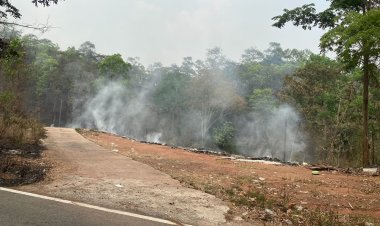 ชาวบ้านร้อง อบต.แม่เงาได้งบไฟป่าล้านกว่าบาท แต่ไม่ดับไฟบ่อขยะ