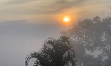 เลยอากาศแปรปรวน! 'เช้าหมอก เที่ยงร้อนอ้าว บ่ายพายุถล่ม' มี 3 ฤดูในวันเดียว