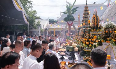 จังหวัดน่าน จัดพิธีแก้มเลี้ยงอารักษ์พระนครน่าน ณ ศาลหลักเมือง เพื่อความเป็นสิริมงคลแก่บ้านเมือง และประชาชน