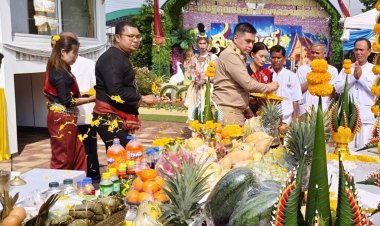 "สรวงศ์  เทียนทอง"เปิดงานท่องเที่ยวสมโภชศาลหลักเมืองปรางค์กู่และเฉลิมฉลองวันสถาปนาอำเภอปรางค์กู่