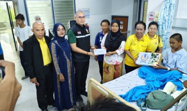 คณะตัวแทนรัฐ 3 ฝ่ายลงพื้นที่เยี่ยมให้กำลังใจะเหยื่อบึ้มนราธิวาส